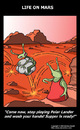 Cartoon: The Red Planet (small) by perugino tagged mars life on planets space