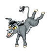 Cartoon: Angry Ass (small) by Sarieka tagged donkey,kick,jackass,ass,mule,wild