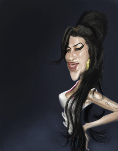 Cartoon: Amy Winehouse (medium) by doodleart tagged amy,winehouse