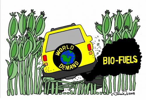 Cartoon: World Demand for BioFuels (medium) by JohnnyCartoons tagged cartoon