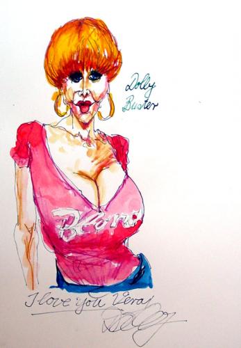 Cartoon: Dolly Buster (medium) by wonderbra tagged dolly,buster,film,schauspielerin