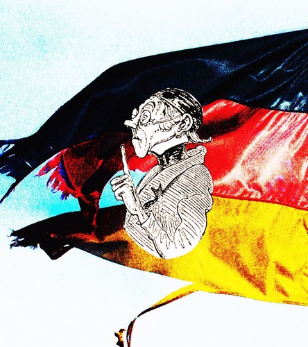 Cartoon: bildungsnation (medium) by Andreas Prüstel tagged bildungswesen,bildungsmisere,deutschland,flagge,wilhelmbusch,lehrerlämpel