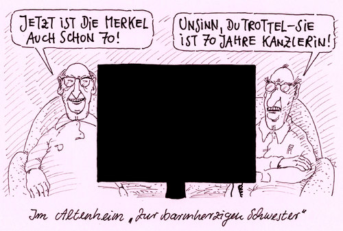 Cartoon: CDU 70 (medium) by Andreas Prüstel tagged cdu,jubiläum,kanzlerin,merkel,parteivorsitzende,altenheim,barmherzige,schwester,trottel,alter,cartoon,karikatur,cdu,jubiläum,kanzlerin,merkel,parteivorsitzende,altenheim,barmherzige,schwester,trottel,alter,cartoon,karikatur