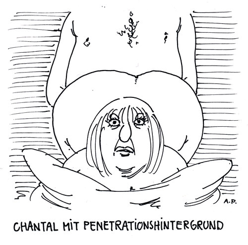 Cartoon: chantal (medium) by Andreas Prüstel tagged chantal,penetration,hintergründe,geschlechtsverkehr,doggystellung,cartoon,karikatur,andreas,prüstel