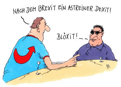 Cartoon: dexit (medium) by Andreas Prüstel tagged afd,dexit,brexit,cartoon,karikatur,andreas,pruestel,afd,dexit,brexit,cartoon,karikatur,andreas,pruestel