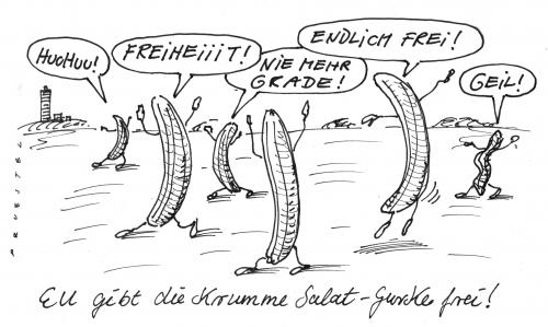 Cartoon: krumm (medium) by Andreas Prüstel tagged eunormen