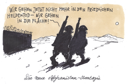 Cartoon: o.t. (medium) by Andreas Prüstel tagged afghanistan,bundeswehr,afghanistan,bundeswehr,militär,krieg,verteidigung,soldaten