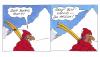 Cartoon: am berg (small) by Andreas Prüstel tagged skisport
