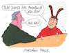 Cartoon: angeblich (small) by Andreas Prüstel tagged spd,olaf,scholz,sozialdemokratisch,falscher,hase,cartoon,karikatur,andreas,pruestel