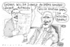 Cartoon: aussichten (small) by Andreas Prüstel tagged gaddafi,schweiz,schäuble,schweizer,banken