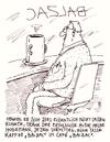Cartoon: balzac (small) by Andreas Prüstel tagged autor,schriftsteller,balzac,erfolglosigkeit,cafe,kaffee,tasse,cartoon,karikatur,andreas,pruestel