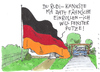 Cartoon: banner (small) by Andreas Prüstel tagged fußballweltmeisterschaft patriotismus flagge