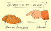 Cartoon: berlinschwaben (small) by Andreas Prüstel tagged berliner,schrippen,berlin,schwaben,wecken,thierse