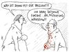 Cartoon: berufsrisiko (small) by Andreas Prüstel tagged pegida,tatjana,festerling,interview,medien,rechtsradikal,cartoon,karikatur,andreas,pruestel