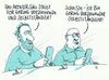 Cartoon: doppelrisiko (small) by Andreas Prüstel tagged gering,verdienende,selbstständige,armutsrisiki,armut,alter,rente,cartoon,karikatur,andreas,pruestel