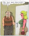 Cartoon: entree (small) by Andreas Prüstel tagged hausbesuch,prostitution