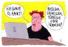 Cartoon: es hackt! (small) by Andreas Prüstel tagged innere,sicherheit,verfassungsschutzbericht,cyberattacken,hackerangriffe,russland,china,türkei,iran,cartoon,karikatur,andreas,pruestel