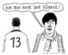 Cartoon: führungspersonal (small) by Andreas Prüstel tagged löw,ballack,fußballnationalmannschaft,trainer,mannschaftskapitän