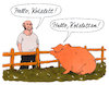 Cartoon: gut gegeben (small) by Andreas Prüstel tagged dialog,schwein,kotelett,koteletten,cartoon,karikatur,andreas,pruestel