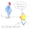 Cartoon: hebamme (small) by Andreas Prüstel tagged schwangerschaft,hebamme,zwillinge,cartoon,karikatur,andreas,pruestel