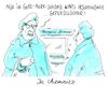Cartoon: in chemnitz (small) by Andreas Prüstel tagged chemnitz,hetzjagden,selbstjustiz,rechtsradikale,karlmarxstadt,cartoon,karikatur,andreas,pruestel