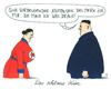 Cartoon: kim jong un (small) by Andreas Prüstel tagged kim,jong,un,nordkorea,erstschlagdrohung,atombombe,langstreckenrakete,cartoon,karikatur