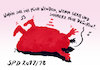 Cartoon: kirchenlied (small) by Andreas Prüstel tagged spd,unentschiedenheit,zwiespalt,groko,opposition,kirchenlied,basis,parteispitze,cartoon,karikatur,andreas,pruestel