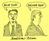 Cartoon: koalitions-ostern (small) by Andreas Prüstel tagged fdp,cdu,rösler,merkel,ostern