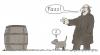 Cartoon: konfusion (small) by Andreas Prüstel tagged hund,befehl,verwirrung