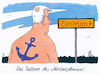 Cartoon: masterplan (small) by Andreas Prüstel tagged innenminister,seehofer,csu,flüchtlingspolitik,masterplan,ankerzentren,tattoo,cartoon,karikatur,andreas,pruestel