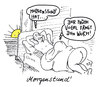 Cartoon: morgenstund (small) by Andreas Prüstel tagged morgenstunde sprüche sex