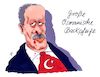 Cartoon: osmanisch (small) by Andreas Prüstel tagged türkei,erdogan,kurdenkonflikt,brutales,vorgehen,osmanische,backpfeife,cartoon,karikatur,andreas,pruestel