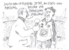 Cartoon: o.t. (small) by Andreas Prüstel tagged fussball,depressionen,leistungsdruck