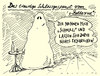 Cartoon: schlossgespenst (small) by Andreas Prüstel tagged bundespräsident,wulff,ehepaarwulff,amtssitz,schloss,bellevue,gespenst