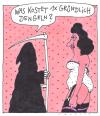 Cartoon: sense (small) by Andreas Prüstel tagged puff tod schärfen
