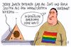 Cartoon: sinti und roma (small) by Andreas Prüstel tagged umfrage,studie,fremdenfeindlichkeit,fremdenhass,sinti,roma,homosexuelle,rechtsruck,besorgte,bürger,cartoon,karikatur