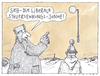Cartoon: sonnige zeiten (small) by Andreas Prüstel tagged fdp,steuersenkungspolitik