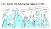 Cartoon: spd-kreise (small) by Andreas Prüstel tagged spd,richtungsdebatte,neuorientierung,martin,schulz,olaf,scholz,cartoon,karikatur,andreas,pruestel