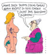 Cartoon: stringtanga (small) by Andreas Prüstel tagged unterwäsche,stringtanga,bindfäden