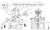 Cartoon: the great disciplinator (small) by Andreas Prüstel tagged roland,koch,hartz,iv,arbeitszwang