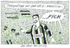 Cartoon: torschütze (small) by Andreas Prüstel tagged fußball,torschütze,stadionsprecher,fans