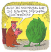 Cartoon: überraschungsgast (small) by Andreas Prüstel tagged bier,hopfen,bierwerbung,bitburg