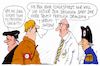 Cartoon: ungerecht (small) by Andreas Prüstel tagged usa,trump,hitler,luther,napoleon,geschlossene,anstalt,cartoon,karikatur,andreas,pruestel