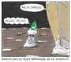 Cartoon: vor sylt (small) by Andreas Prüstel tagged binladen,seebestattung,fahrinne,fahrinnenboje,sylt