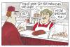 Cartoon: vorgeschmack (small) by Andreas Prüstel tagged finanzkrise,inflation,einkauf,bäcker