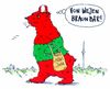 Cartoon: wahlbär (small) by Andreas Prüstel tagged berlin,wahl,koalition,spd,grüne,linke,berliner,bär,braunbär,cartoon,karikatur,andreas,pruestel