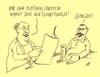 Cartoon: wirtschaftsweise (small) by Andreas Prüstel tagged wirtschaftsweise,beratung,mietpreisbremse,miete,mieter,cartoon,karikatur