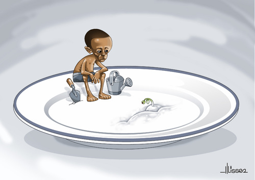 Cartoon: Hunger-3 (medium) by Ulisses-araujo tagged hunger,africa