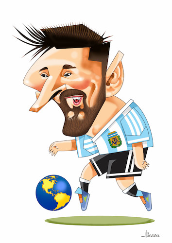 Cartoon: Messi (medium) by Ulisses-araujo tagged messi,lionel