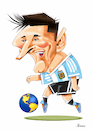 Cartoon: Messi (small) by Ulisses-araujo tagged messi,russsia,2018